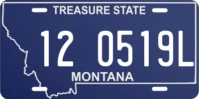 MT license plate 120519L