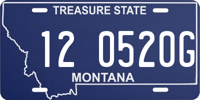 MT license plate 120520G