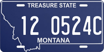 MT license plate 120524C