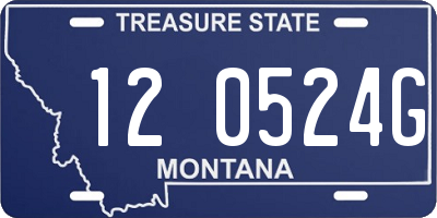 MT license plate 120524G