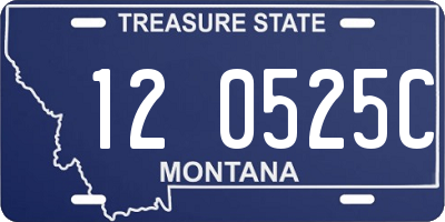 MT license plate 120525C