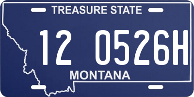 MT license plate 120526H