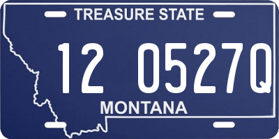 MT license plate 120527Q