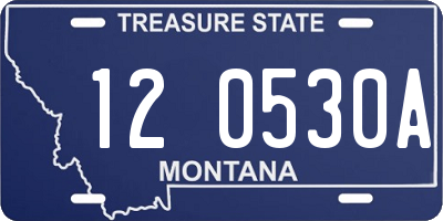 MT license plate 120530A