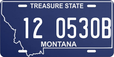 MT license plate 120530B