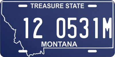 MT license plate 120531M