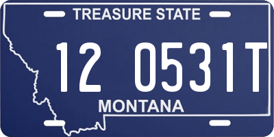 MT license plate 120531T