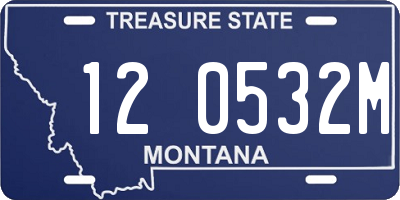 MT license plate 120532M