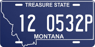 MT license plate 120532P