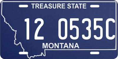 MT license plate 120535C