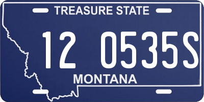 MT license plate 120535S