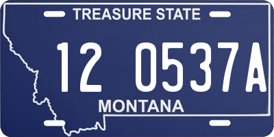 MT license plate 120537A