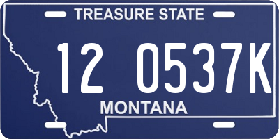 MT license plate 120537K