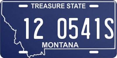 MT license plate 120541S