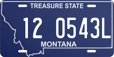 MT license plate 120543L