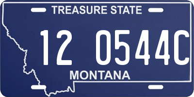 MT license plate 120544C