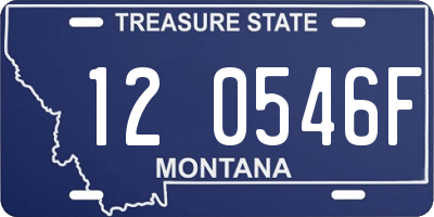 MT license plate 120546F