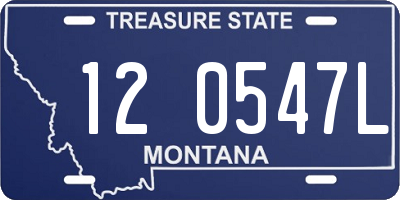 MT license plate 120547L