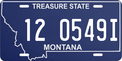 MT license plate 120549I