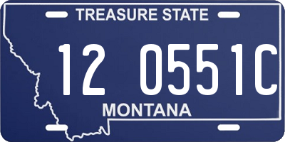 MT license plate 120551C