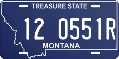 MT license plate 120551R