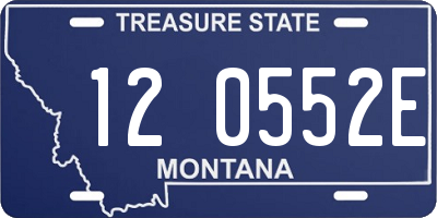 MT license plate 120552E