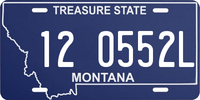 MT license plate 120552L