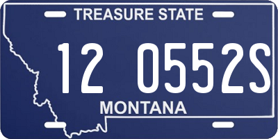 MT license plate 120552S