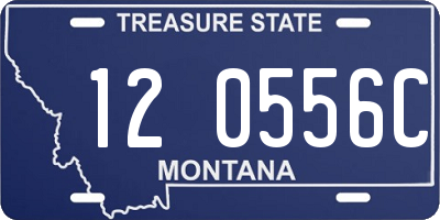 MT license plate 120556C