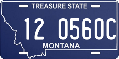 MT license plate 120560C