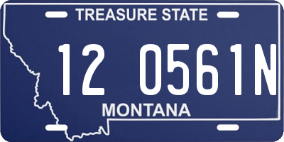 MT license plate 120561N