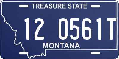 MT license plate 120561T