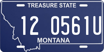 MT license plate 120561U