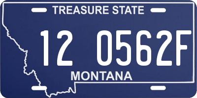 MT license plate 120562F