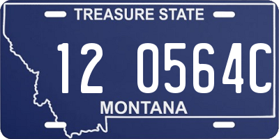 MT license plate 120564C