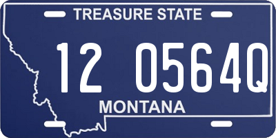 MT license plate 120564Q