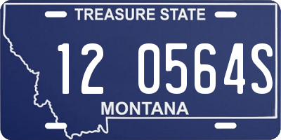 MT license plate 120564S