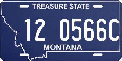 MT license plate 120566C