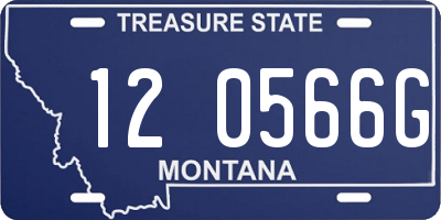 MT license plate 120566G
