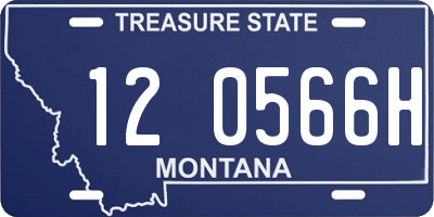 MT license plate 120566H