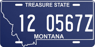 MT license plate 120567Z