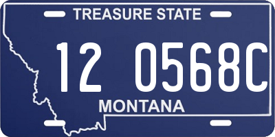 MT license plate 120568C
