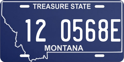 MT license plate 120568E