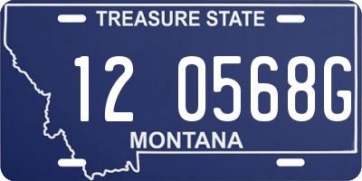 MT license plate 120568G