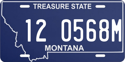 MT license plate 120568M