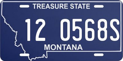 MT license plate 120568S