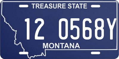 MT license plate 120568Y