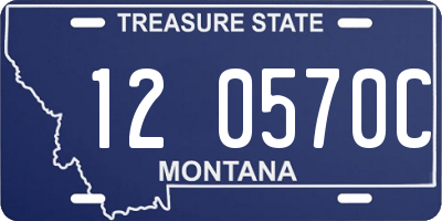 MT license plate 120570C