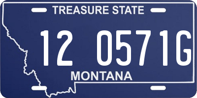 MT license plate 120571G