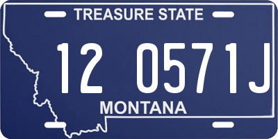 MT license plate 120571J